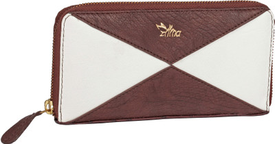 

Ilina Women Casual Brown, White Artificial Leather Wallet(12 Card Slots)