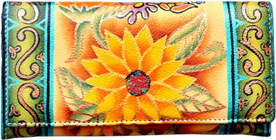 

Niyaro Women Multicolor Genuine Leather Wallet(10 Card Slots), Multi