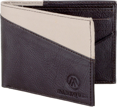 

MarkQues Men Brown Artificial Leather Wallet(8 Card Slots), Brown-02