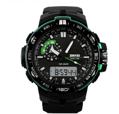 Skmei LED Sports Quartz Watch Dual Time Analog-Digital Waterproof Wrist Watch Watch  - For Men   Watches  (Skmei)