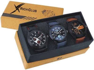Rich Club Multi~Colour Three Watch Combo Watch  - For Men   Watches  (Rich Club)