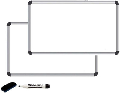 

Kohinoor Non Magnetic Melamine Whiteboards and Duster Combos(Set of 1, White)