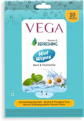 

VEGA Wet wipes Basil(5 Pieces)
