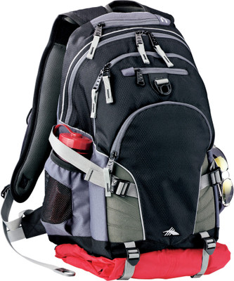 

Swiss Mini-Hexagon Ripstop Nylon, Waffle Weave, and 600d Poly-canvas Loop Backpack 15 L Laptop Backpack(Black)
