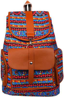 

Stylehoops Vibrant Zigzag Pattern Printed 7 L Backpack(Multicolor)