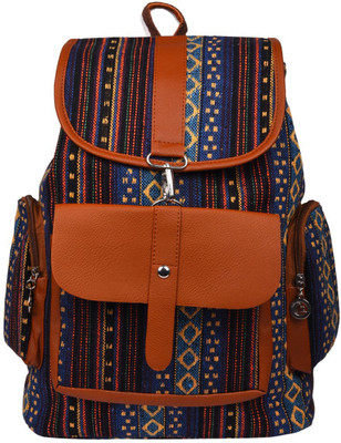 

Stylehoops Multicolor Striped Tribal Pattern 7 L Backpack(Multicolor)