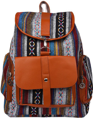 

Stylehoops Colourful Striped Aztec Pattern 7 L Backpack(Multicolor)