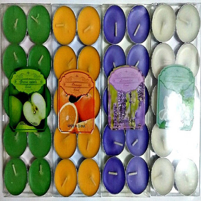 

Reyansh Collection Diwali Tealight Fragrances Candles- Pack of 4 Candle(Multicolor, Pack of 4)