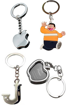 

MGP Fashion Cartoon Alphabets Apple shape Key chain combo-812 Locking Key Chain(Multicolor)