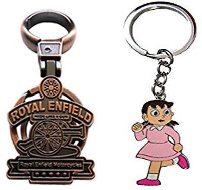 

MGP Fashion Royal Enfield With Cartoon Key Chain-664 Locking Key Chain(Multicolor)