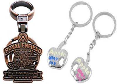 

MGP Fashion Royal Enfield With Couple Key Chain-702 Locking Key Chain(Multicolor)