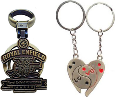 

MGP Fashion Royal Enfield With Couple Key Chain-747 Locking Key Chain(Multicolor)