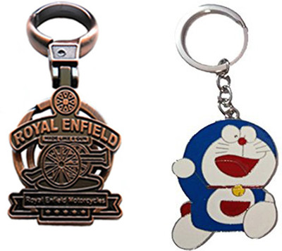 

MGP Fashion Royal Enfield With Cartoon Key Chain-665 Locking Key Chain(Multicolor)