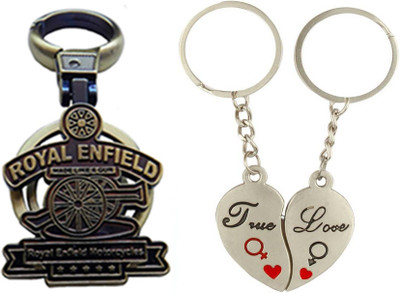 

MGP Fashion Royal Enfield With Couple Key Chain-705 Locking Key Chain(Multicolor)