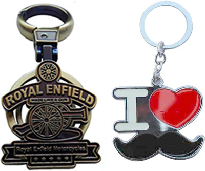 

MGP Fashion Royal Enfield With Couple Key Chain-713 Locking Key Chain(Multicolor)