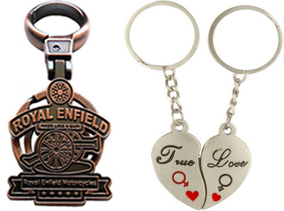 

MGP Fashion Royal Enfield With Couple Key Chain-703 Locking Key Chain(Multicolor)