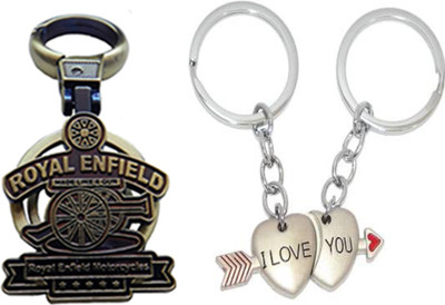 

MGP Fashion Royal Enfield With Couple Key Chain-753 Locking Key Chain(Multicolor)