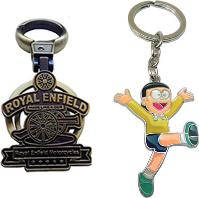 

MGP Fashion Royal Enfield With Cartoon Key Chain-657 Locking Key Chain(Multicolor)