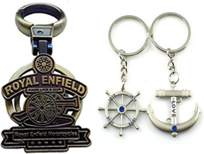 

MGP Fashion Royal Enfield With Couple Key Chain-742 Locking Key Chain(Multicolor)
