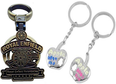 

MGP Fashion Royal Enfield With Couple Key Chain-706 Locking Key Chain(Multicolor)