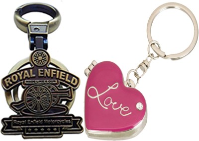 

MGP Fashion Royal Enfield With Couple Key Chain-726 Locking Key Chain(Multicolor)