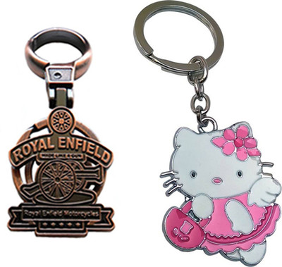 

MGP Fashion Royal Enfield With Cartoon Key Chain-666 Locking Key Chain(Multicolor)