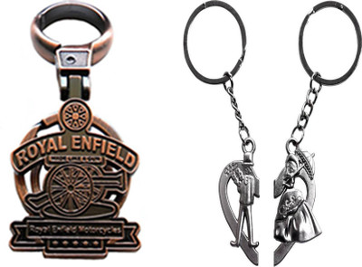 

MGP Fashion Royal Enfield With Couple Key Chain-750 Locking Key Chain(Multicolor)