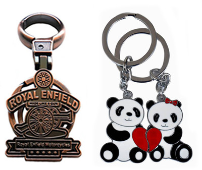 

MGP Fashion Royal Enfield With Couple Key Chain-710 Locking Key Chain(Multicolor)