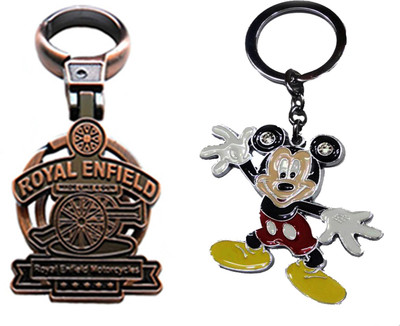 

MGP Fashion Royal Enfield With Cartoon Key Chain-661 Locking Key Chain(Multicolor)