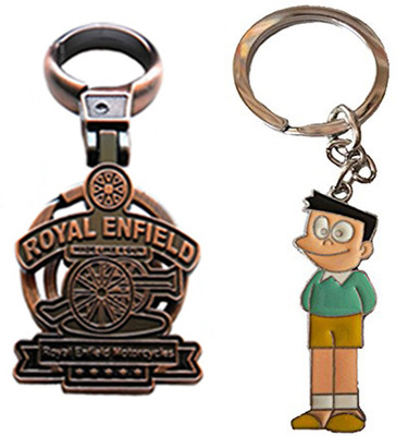 

MGP Fashion Royal Enfield With Cartoon Key Chain-659 Locking Key Chain(Multicolor)