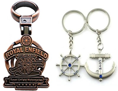 MGP FASHION Royal Enfield With Couple Key Chain-743 Locking Key Chain(Multicolor)