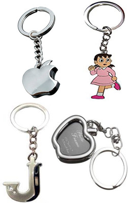 

MGP Fashion Cartoon Alphabets Apple shape Key chain combo-811 Locking Key Chain(Multicolor)