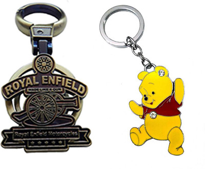 

MGP Fashion Royal Enfield With Cartoon Key Chain-677 Locking Key Chain(Multicolor)
