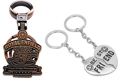 

MGP Fashion Royal Enfield With Couple Key Chain-692 Locking Key Chain(Multicolor)