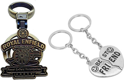 

MGP Fashion Royal Enfield With Couple Key Chain-741 Locking Key Chain(Multicolor)