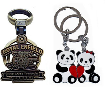 

MGP Fashion Royal Enfield With Couple Key Chain-714 Locking Key Chain(Multicolor)