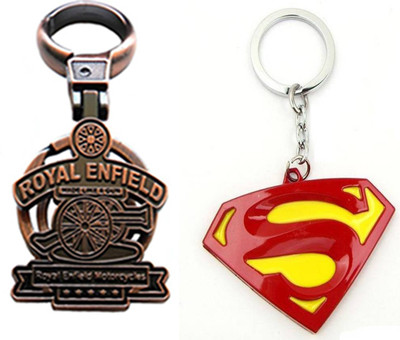 

MGP Fashion Royal Enfield With Cartoon Key Chain-658 Locking Key Chain(Multicolor)