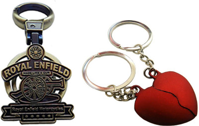 

MGP Fashion Royal Enfield With Couple Key Chain-686 Locking Key Chain(Multicolor)