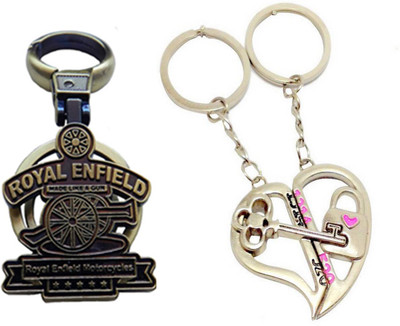 

MGP Fashion Royal Enfield With Couple Key Chain-700 Locking Key Chain(Multicolor)