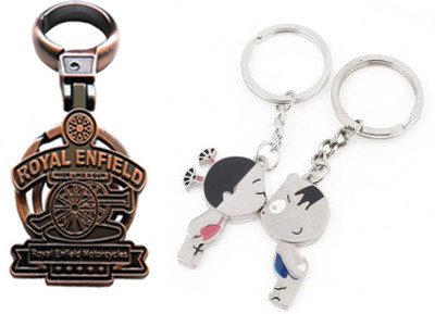

MGP Fashion Royal Enfield With Couple Key Chain-693 Locking Key Chain(Multicolor)