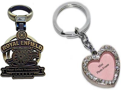 

MGP Fashion Royal Enfield With Couple Key Chain-724 Locking Key Chain(Multicolor)