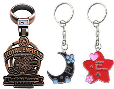 MGP Fashion Royal Enfield With Couple Key Chain-727 Locking Key Chain(Multicolor)