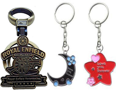

MGP Fashion Royal Enfield With Couple Key Chain-681 Locking Key Chain(Multicolor)
