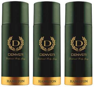 

Denver hamilton Deodorant Spray - For Men(450 ml, Pack of 3)