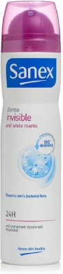 

sanex dermo invisible anti white marks anti perspirant Deodorant Spray - For Men & Women(250 ml)