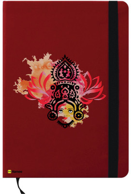 

Hamee A6 Notebook(Happy Diwali Special A6 Notebook Red Leather Beautiful Godess, Red)