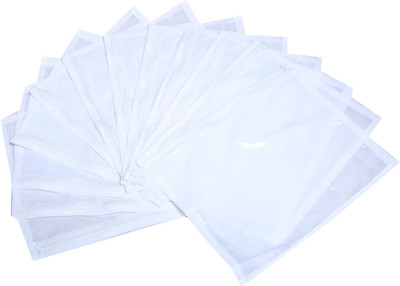 

Kuber Industries Designer "Single Packing Saree Cover 12 pcs set PackingSPB07(White)