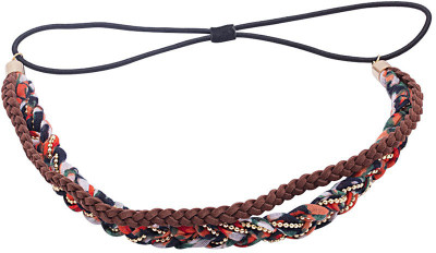 

Voylla Multicolored Head Band For Women Hair Band(Brown)