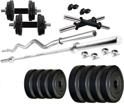 Star X 24 Kg pvc weight with rod home gym combo Gym Fitness Kit