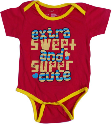 

Indirang Baby Girls Pink Bodysuit